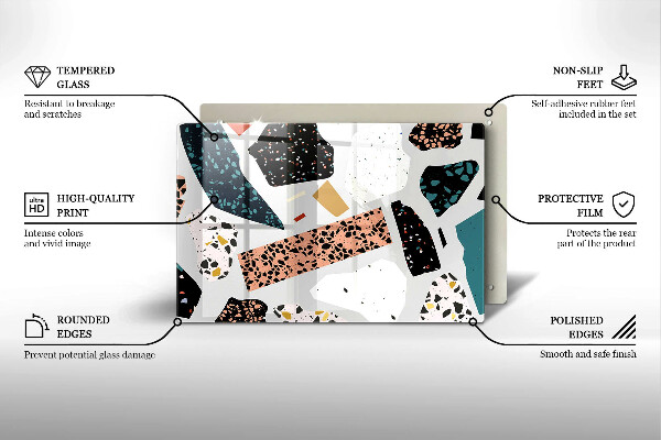 Chopping board glass Stone