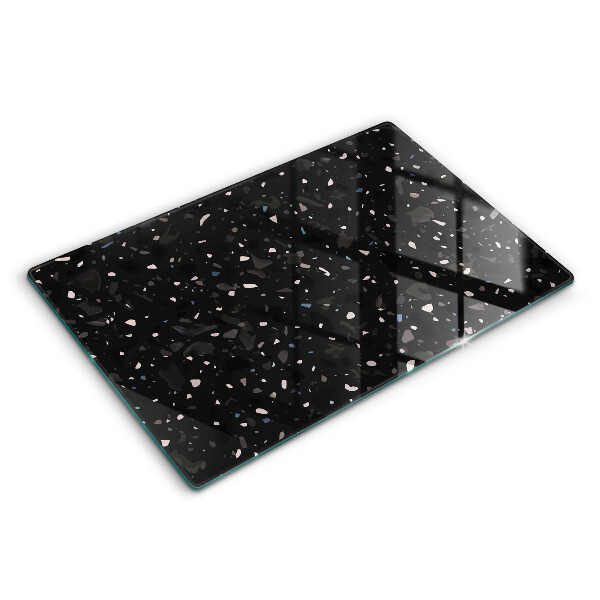 Chopping board glass Dark stone