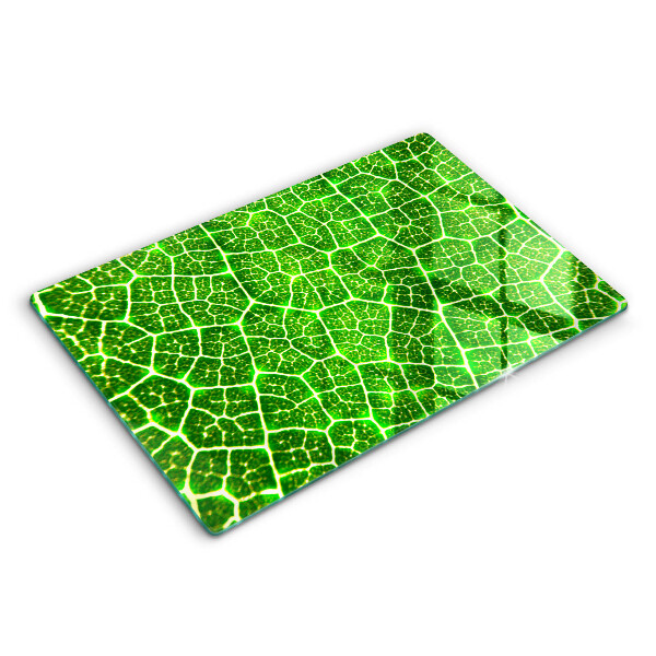 Chopping board glass Leaf structure