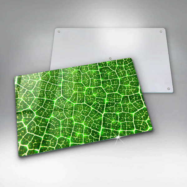 Chopping board glass Leaf structure