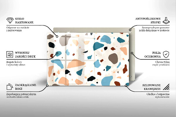 Chopping board glass Decorative stone stone