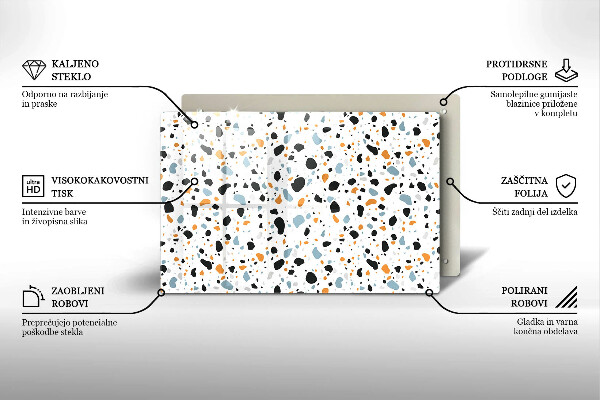 Chopping board glass Decorative stone stone