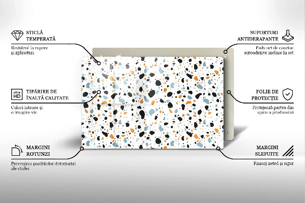 Chopping board glass Decorative stone stone