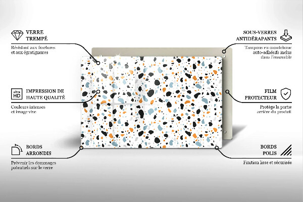 Chopping board glass Decorative stone stone