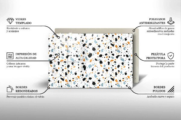 Chopping board glass Decorative stone stone