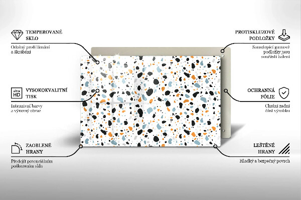 Chopping board glass Decorative stone stone