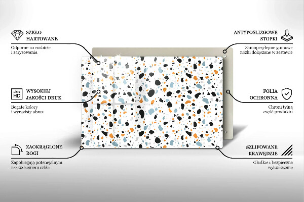 Chopping board glass Decorative stone stone