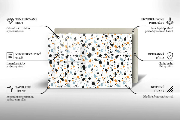 Chopping board glass Decorative stone stone