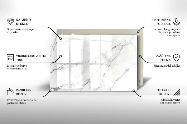 Worktop saver Elegant marble texture