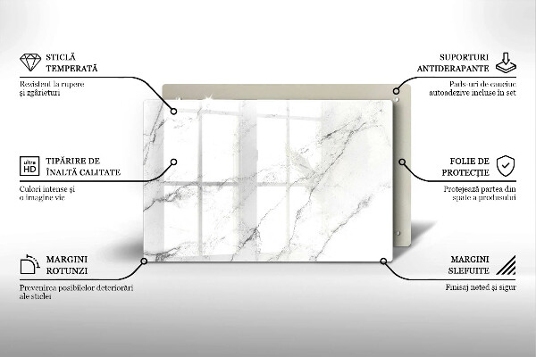 Worktop saver Elegant marble texture