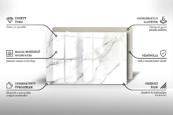 Worktop saver Elegant marble texture