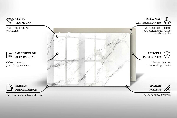 Worktop saver Elegant marble texture
