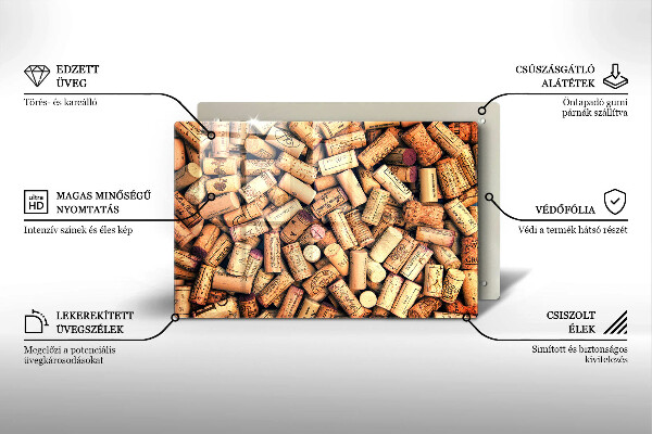 Worktop saver Wine corks pattern