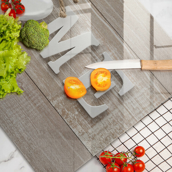 Cutting board Boards and the inscription Home