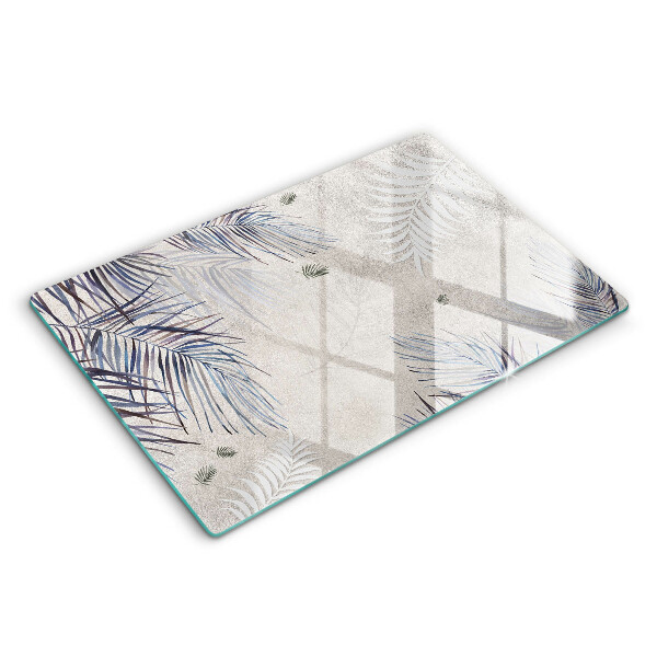 Chopping board glass Subtle leaves