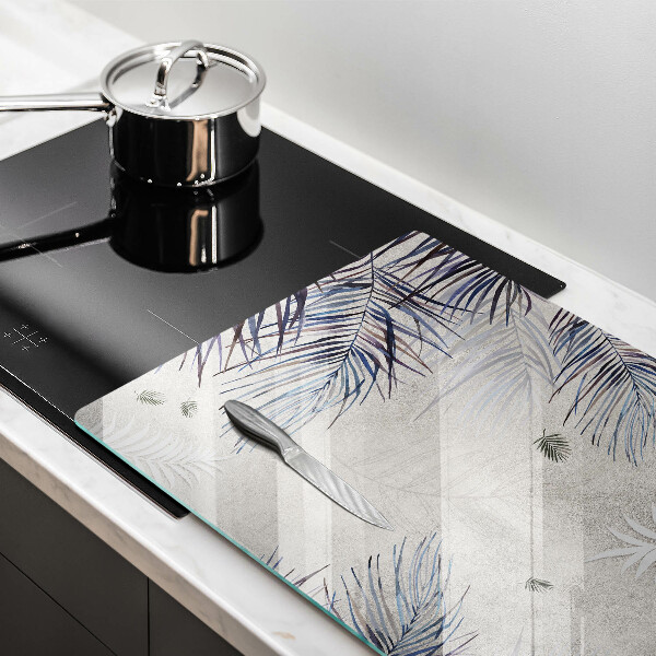 Chopping board glass Subtle leaves
