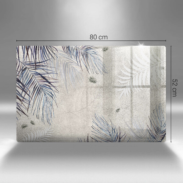 Chopping board glass Subtle leaves