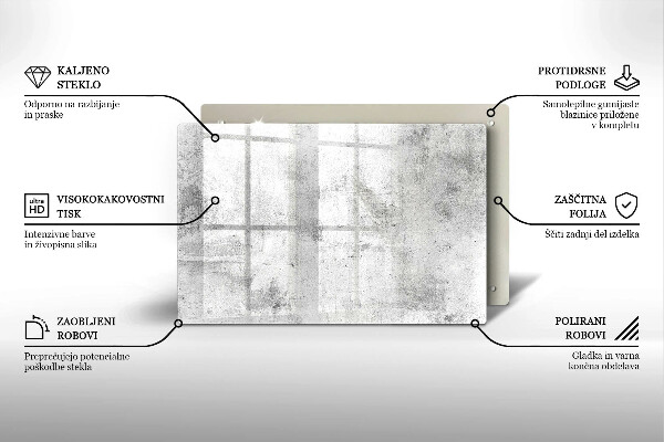 Chopping board glass Concrete texture