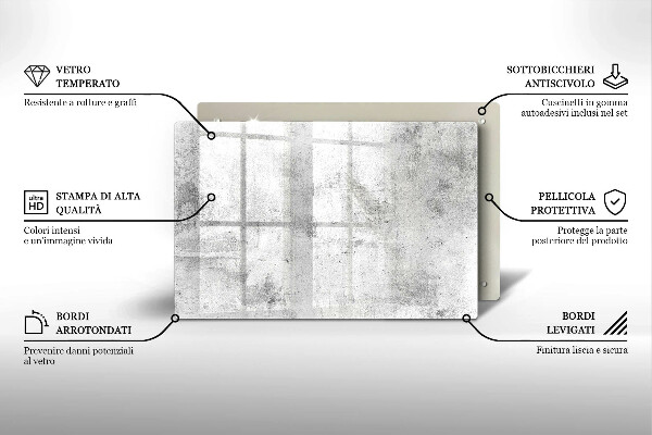 Chopping board glass Concrete texture