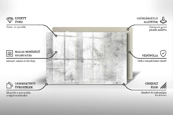 Chopping board glass Concrete texture