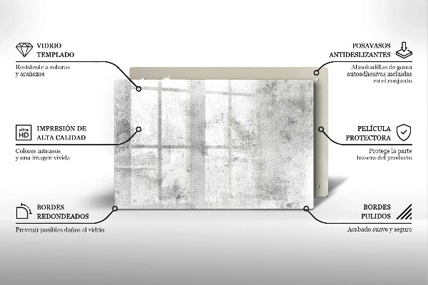 Chopping board glass Concrete texture