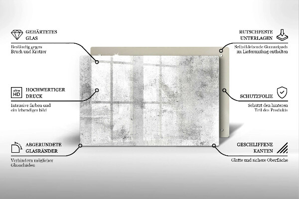 Chopping board glass Concrete texture