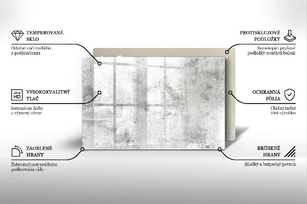Chopping board glass Concrete texture