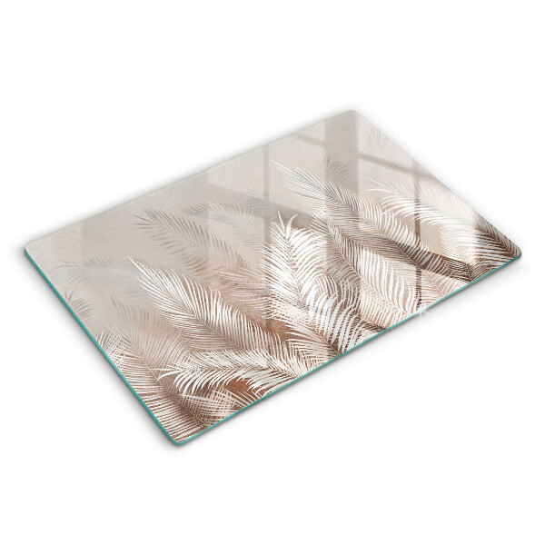 Chopping board glass Boho leaf vegetation