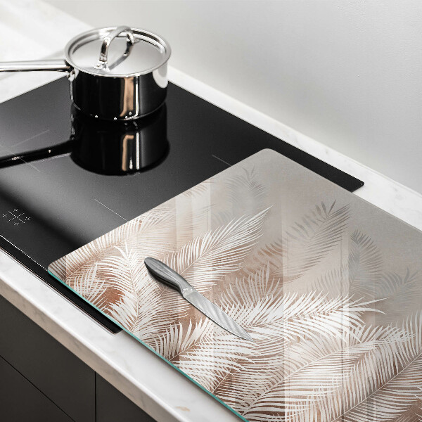 Chopping board glass Boho leaf vegetation
