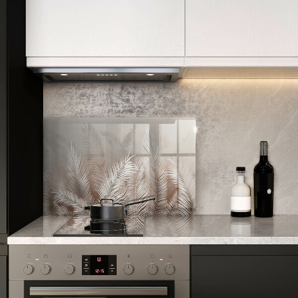 Chopping board glass Boho leaf vegetation