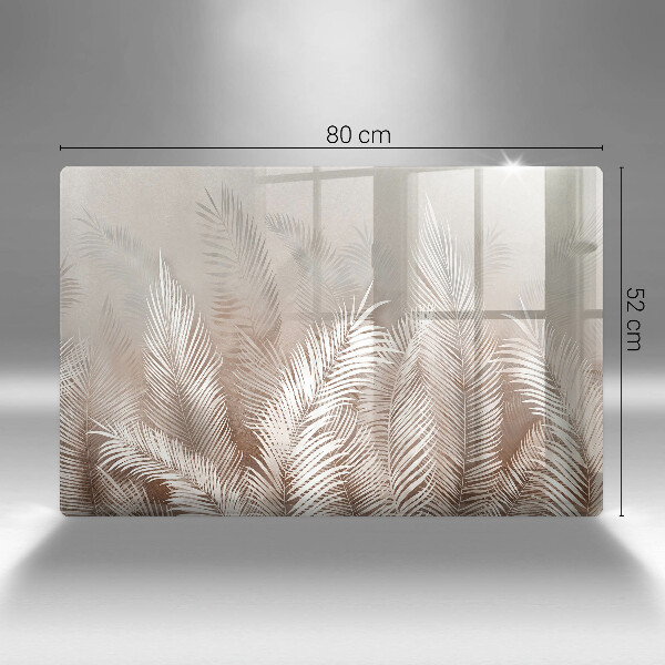 Chopping board glass Boho leaf vegetation