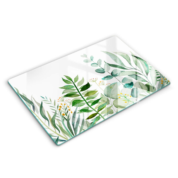 Cutting board Plant leaves illustration