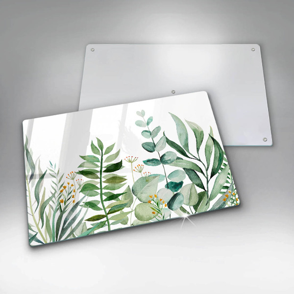 Cutting board Plant leaves illustration