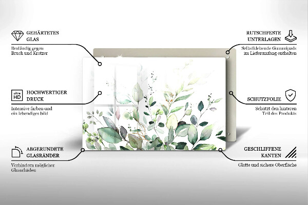 Worktop saver Watercolor plants