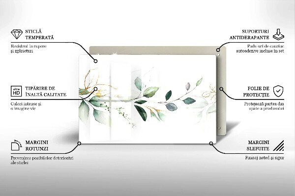 Worktop saver Watercolor leaves