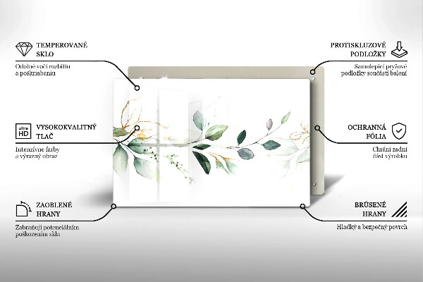 Worktop saver Watercolor leaves