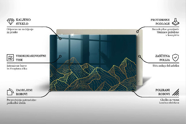 Worktop saver Abstract mountains