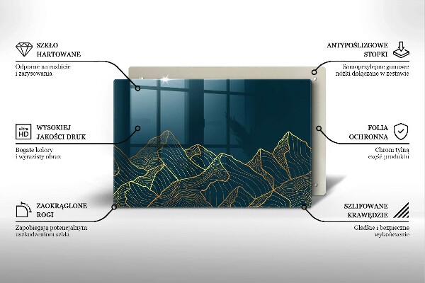 Worktop saver Abstract mountains