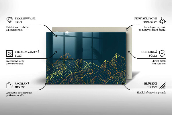 Worktop saver Abstract mountains