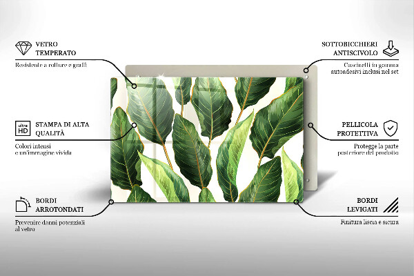 Worktop saver Banana leaves