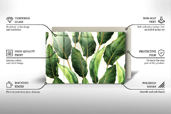 Worktop saver Banana leaves