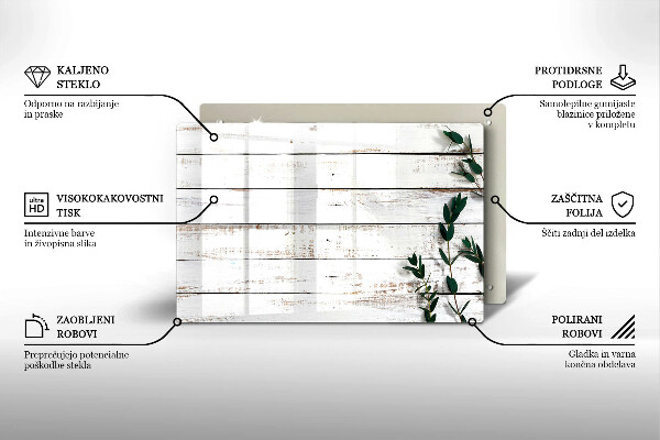 Worktop saver Old boards and leaves