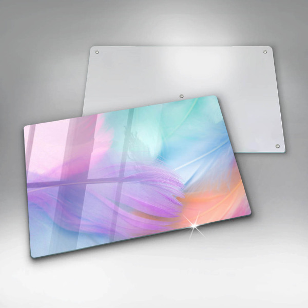 Worktop saver Pastel feathers