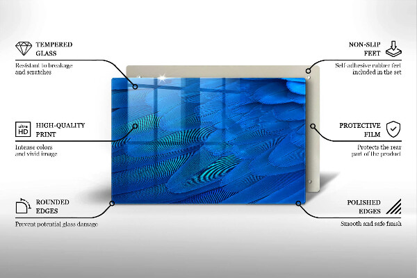 Worktop saver Bird feathers