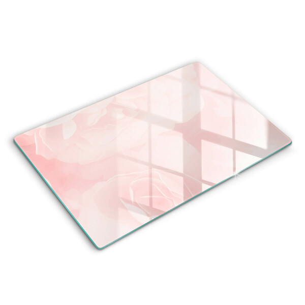 Worktop saver Pastel background roses