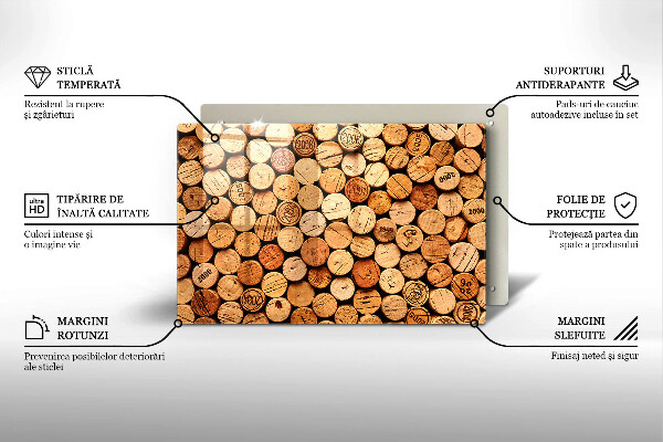 Worktop saver Wine corks pattern