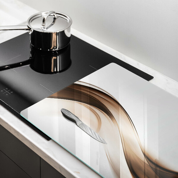 Worktop saver Abstraction brown lines