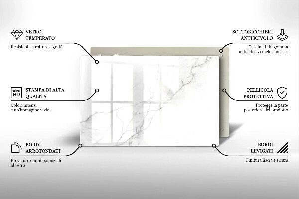 Worktop saver Marble stone background