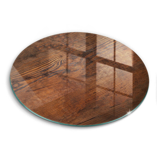 Chopping board glass Dark wood board