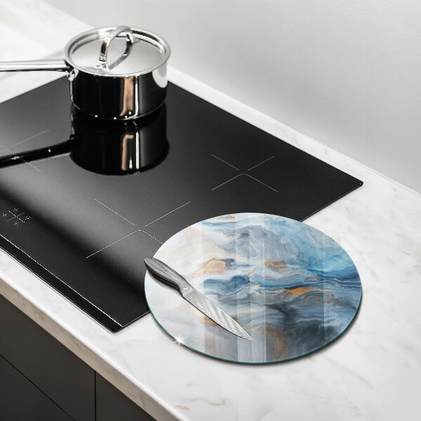 Chopping board glass Marble texture